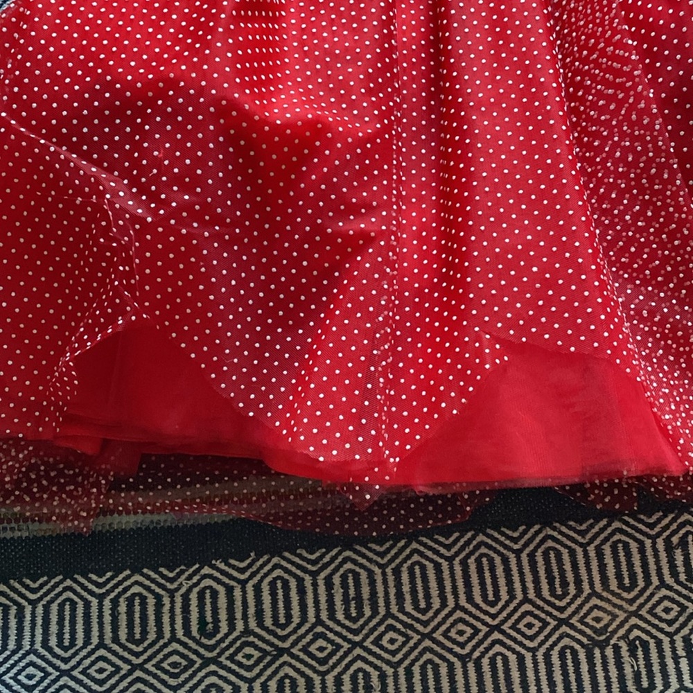 Red/white costume ballgown strawberry shortcake dress Size 0/xs. - Picture 2 of 7